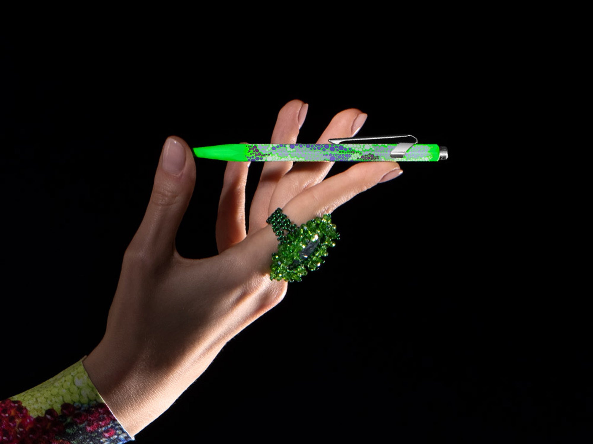 Caran D'Ache 849 Mechanical Pencil Kevin Germanier Neon Green