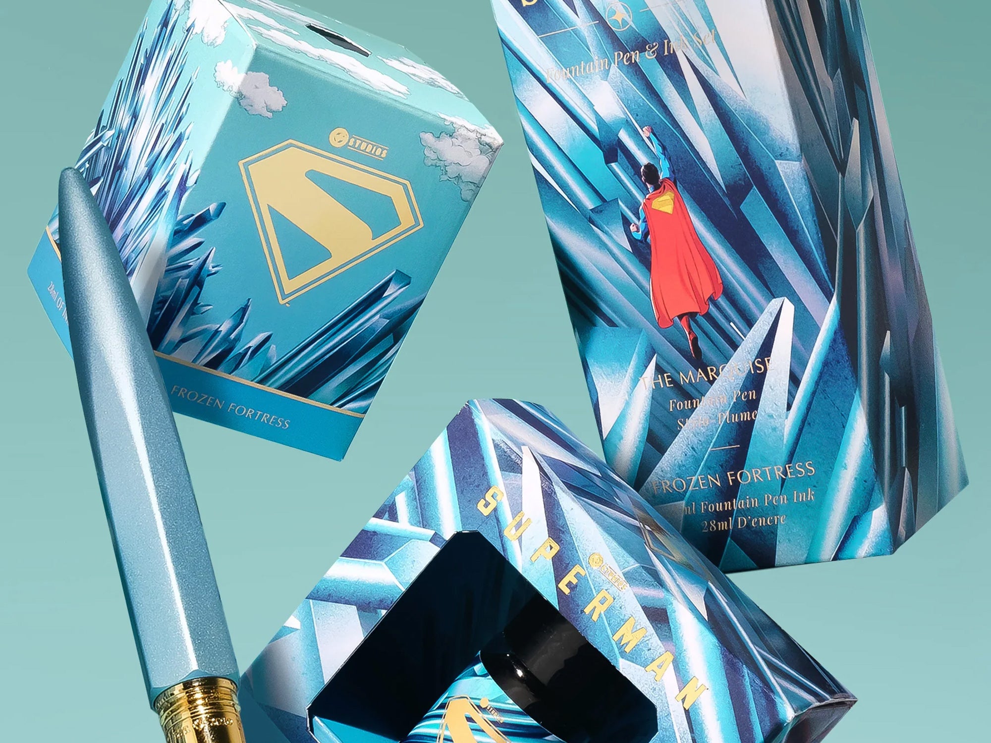 Superman Frozen Fortress Fountain Pen Ink
