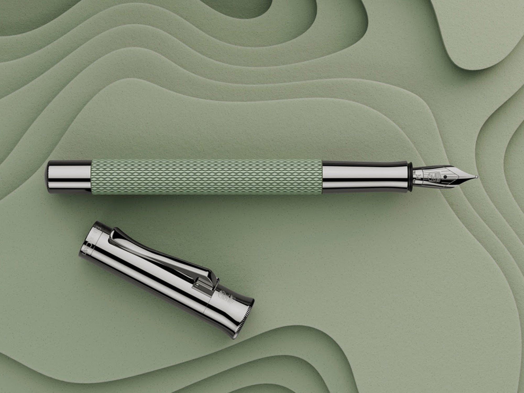Faber Castell Guilloche Sage Green Collection