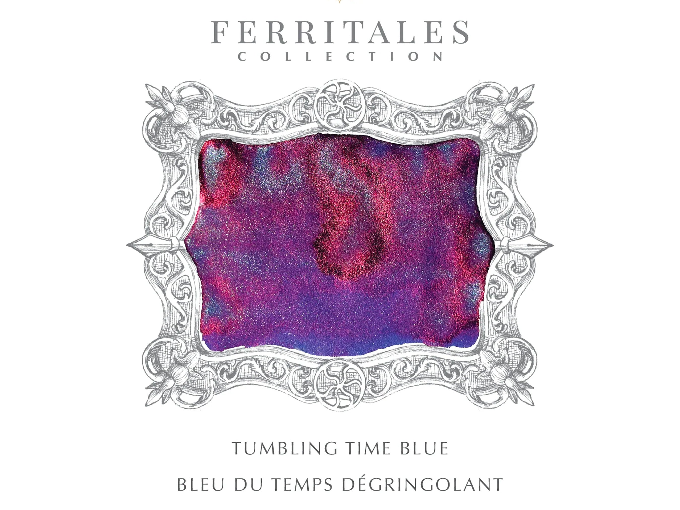 Ferri Tales Tumbling Time Blue Fountain Pen Ink