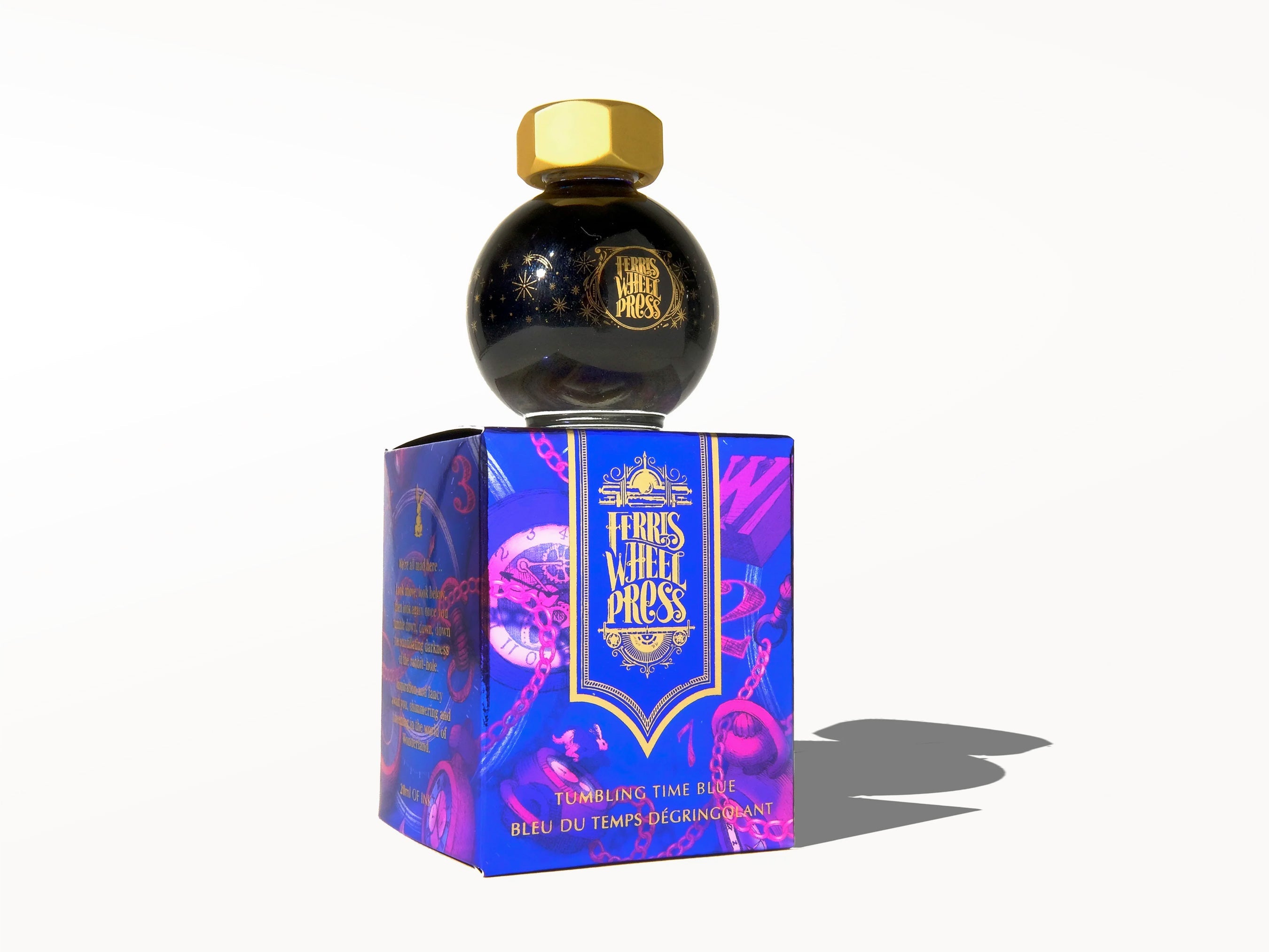 Ferri Tales Tumbling Time Blue Fountain Pen Ink
