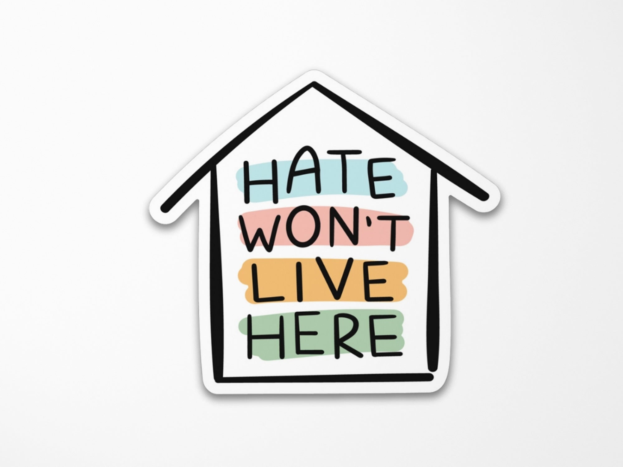 Hate Won't Live Here Sticker