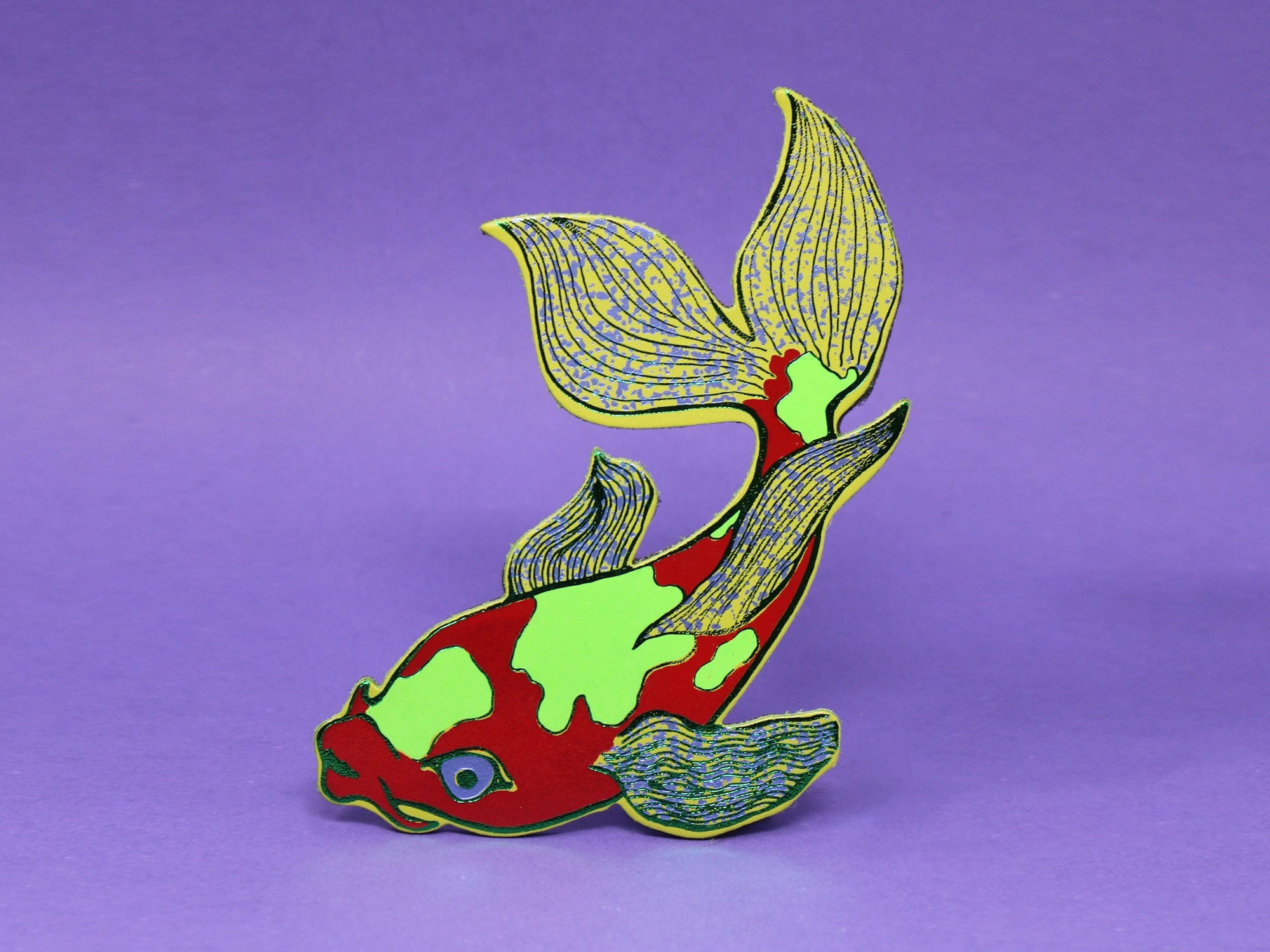 Leather Fish Magnet