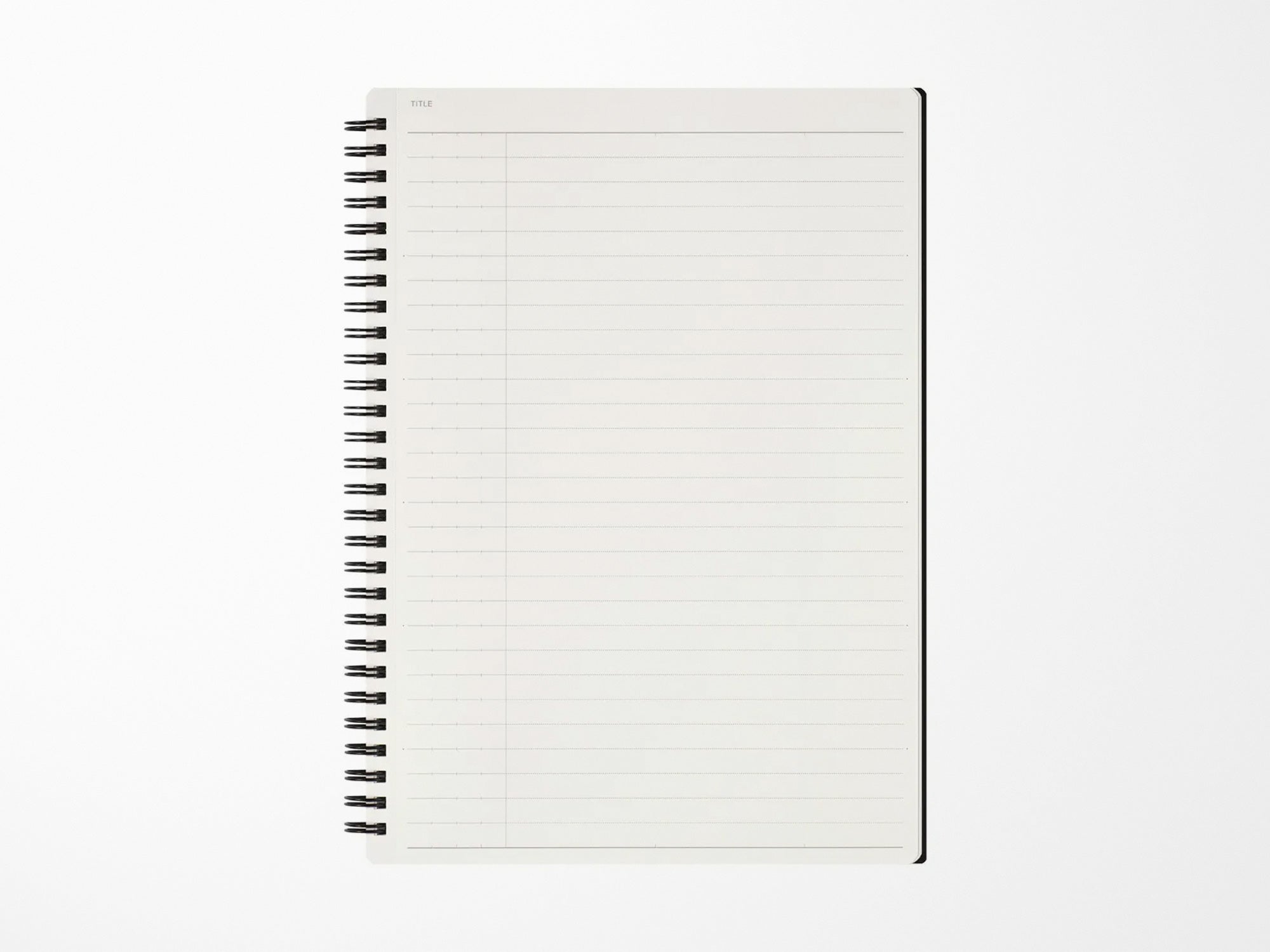 Maruman Mnemosyne Notebook N175 - A5 8mm Lined with Vertical Divider