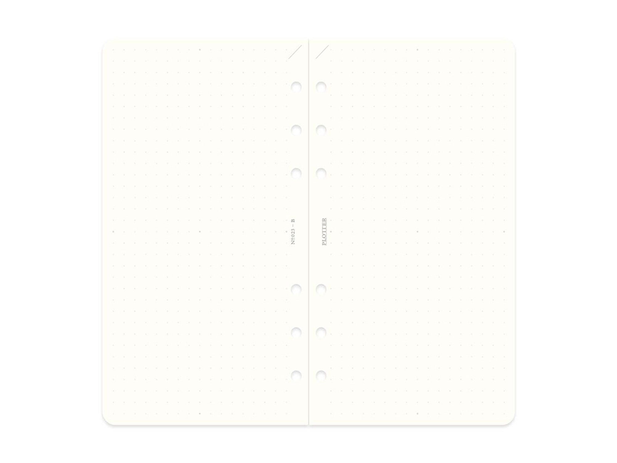 PLOTTER Refill Memo Pad Dot Grid - Bible Size