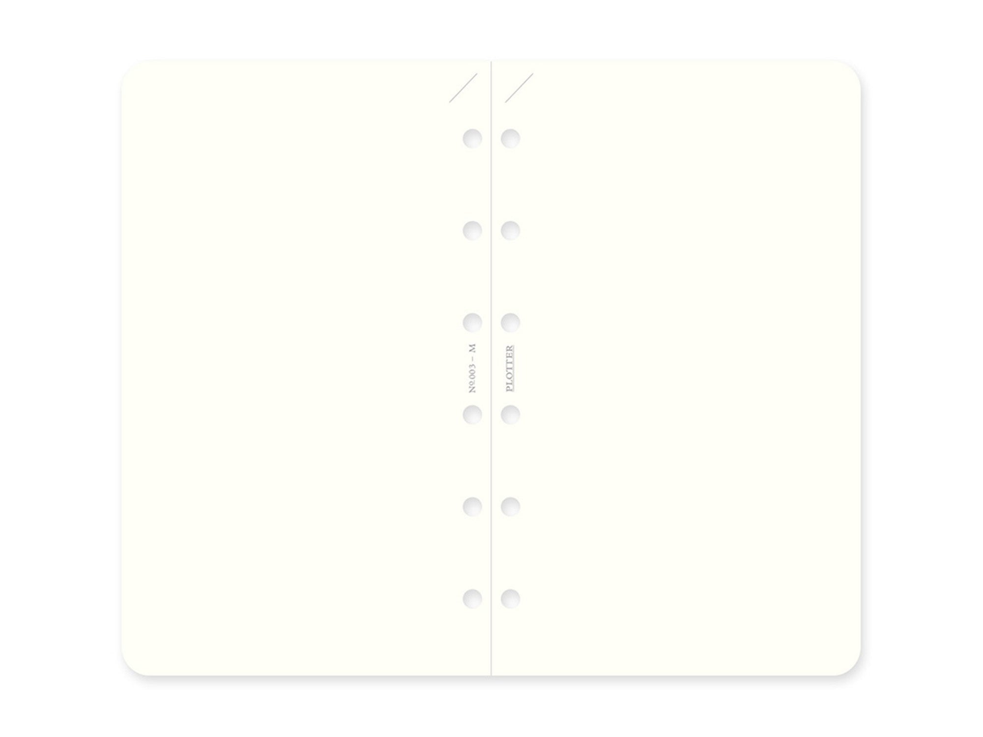 PLOTTER Refill Memo Pad Plain - Mini Size