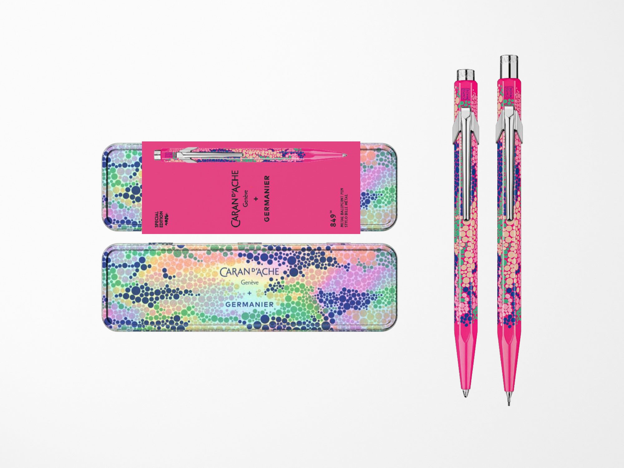 Caran D'Ache 849 Mechanical Pencil Kevin Germanier Neon Pink
