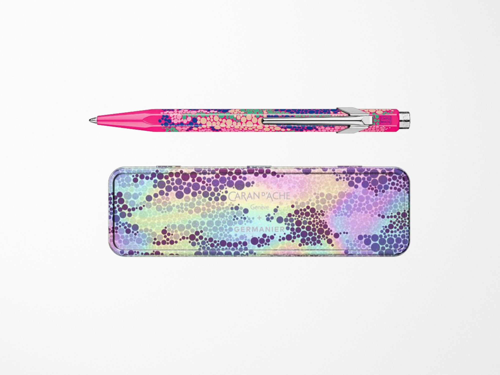 Caran D'Ache 849 Ballpoint Pen Kevin Germanier Neon Pink