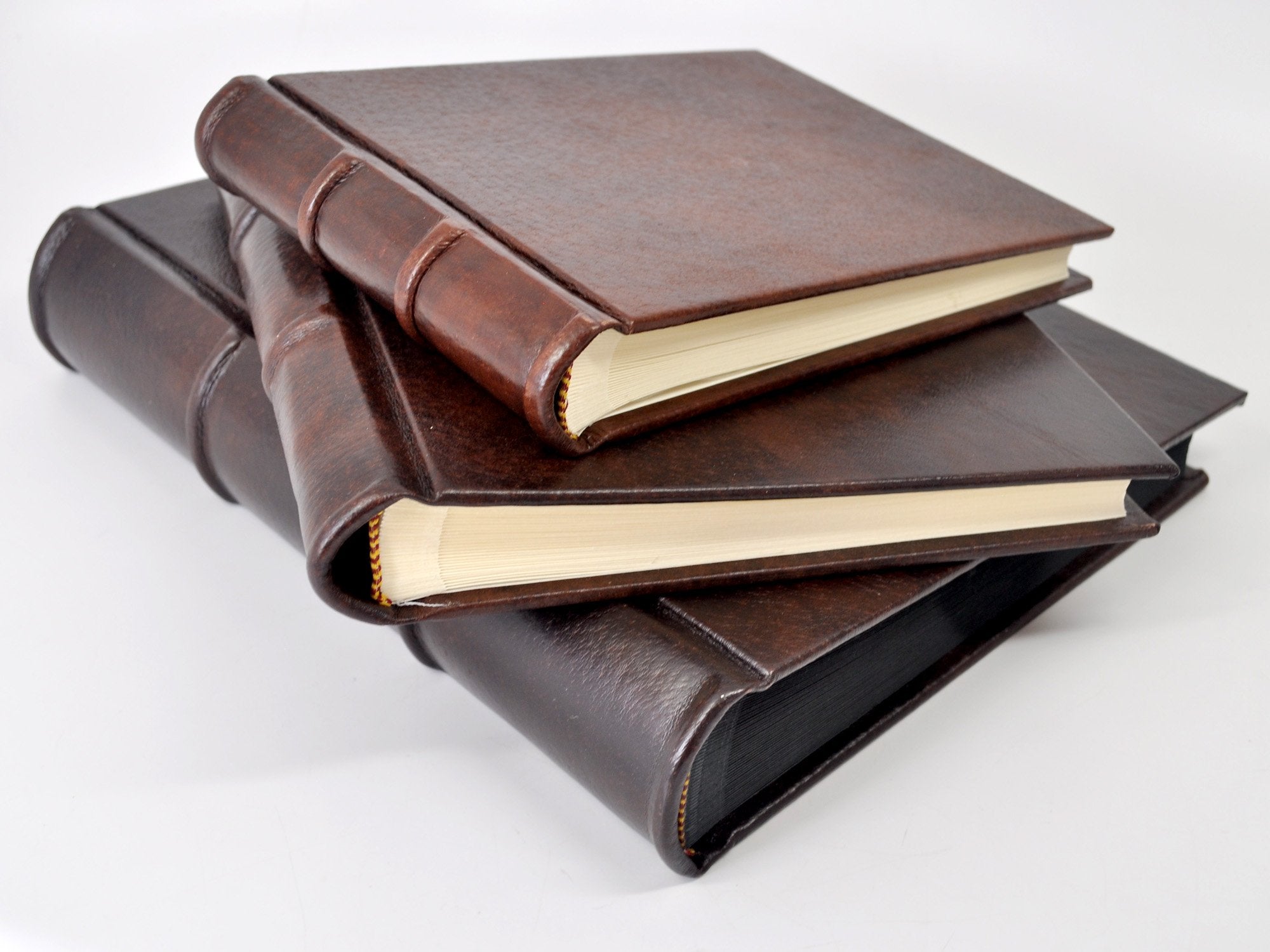 Collezione 14 x 14 Italian Handmade Distressed Leather Photo Album